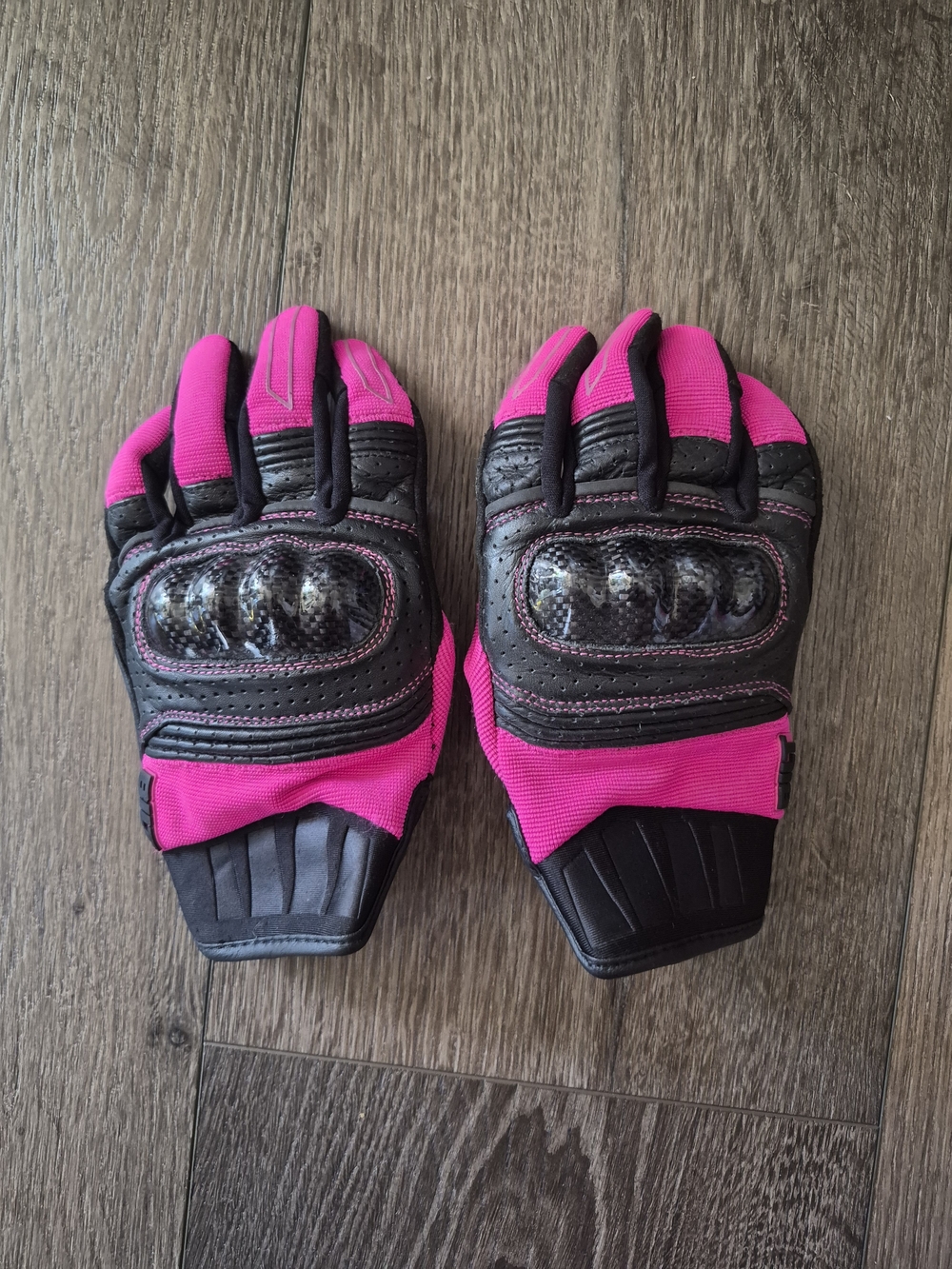 Women's Pink Protective Motorcycle Gloves